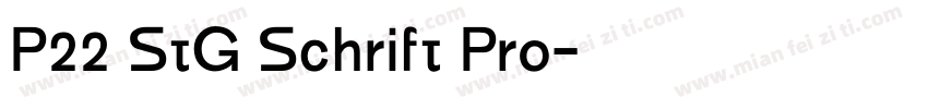 P22 StG Schrift Pro字体转换